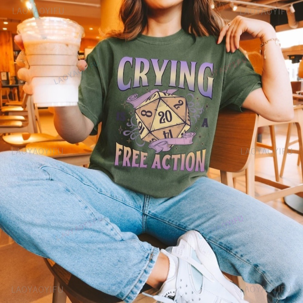 Retro Gaming Unit - 재미있는 던전앤드래곤 울음은 무료 액션이다 D20
