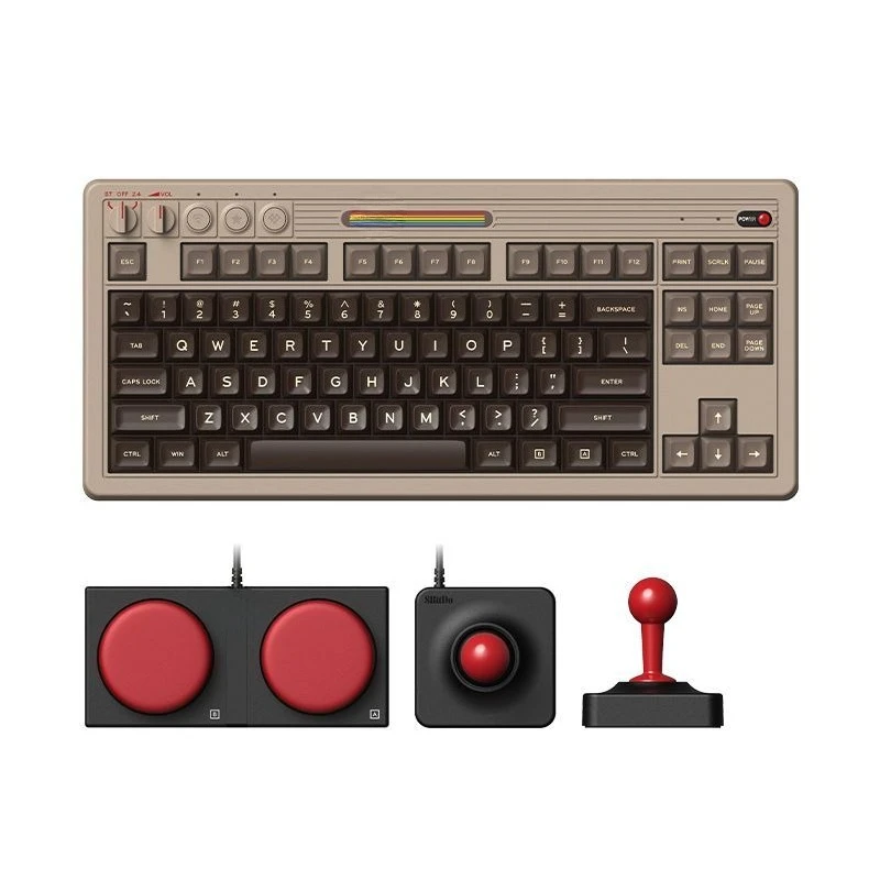 Retro Gaming Universe - 레트로87C64 레트로 기계식 게이밍 키보드 무선