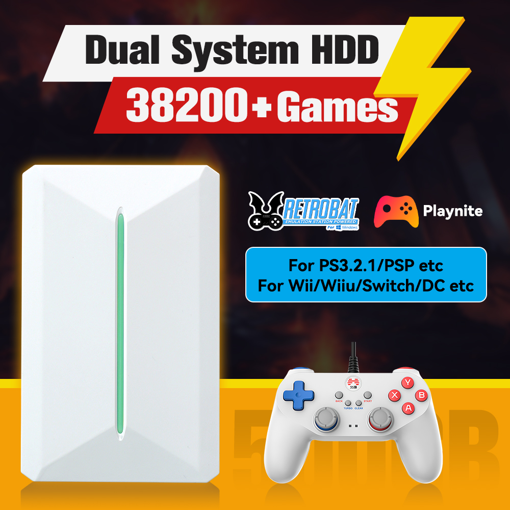Retro Gaming Hdmi - Retrobat&Playnite 시스템 HDD 레트로 게임 콘솔