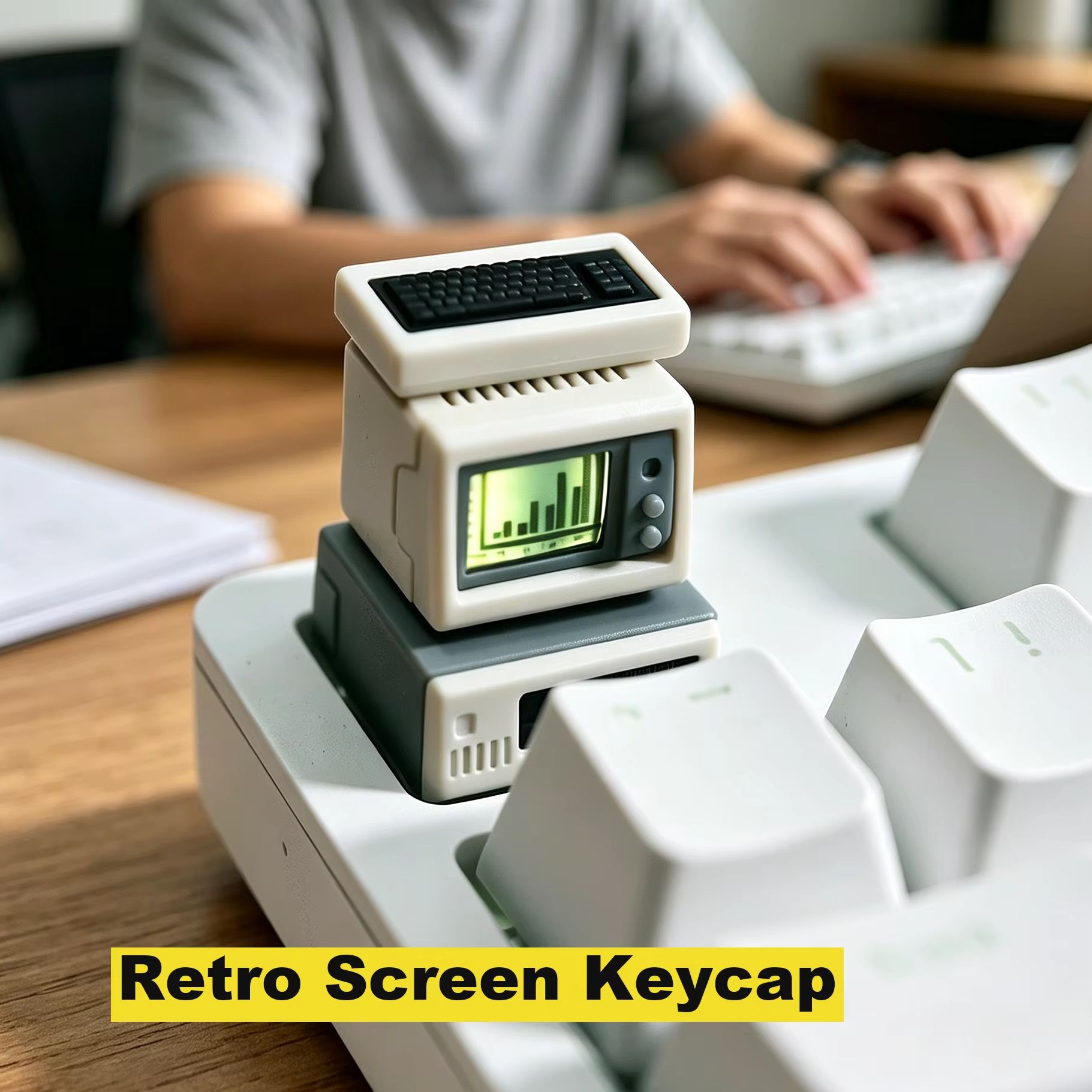 Retro Gaming Unit - 레트로 컴퓨터 키캡 백라이트 맞춤형 컴퓨터