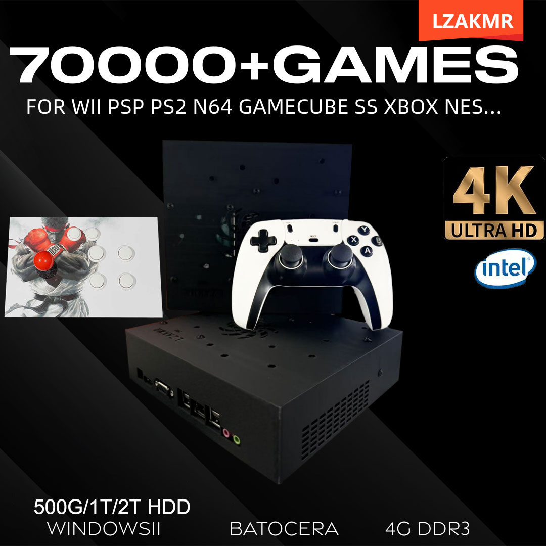 Retro Gaming On - 레트로 게임 콘솔 70000+ 게임 2TB