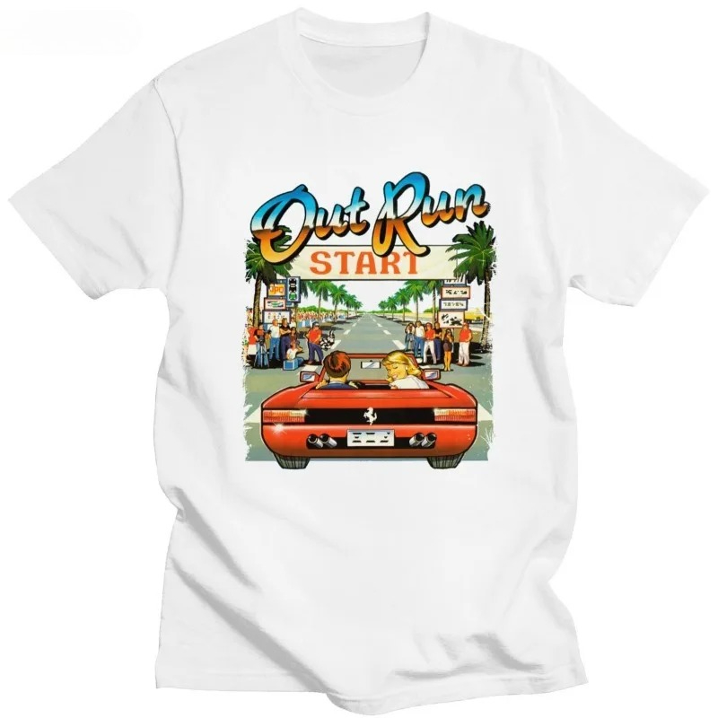 Retro Gaming Aesthetic - 일본 아케이드 레이싱 비디오 게임 OutRun