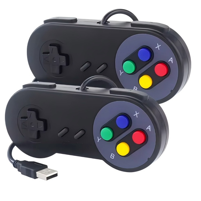 2PCs USB 게임 패드 레트로 게임 조이스틱 유선  - Retro Gaming Raspberry Pi 5 리뷰 및 가격