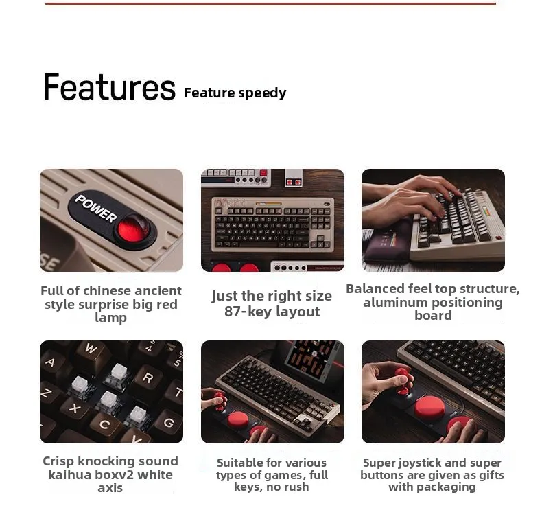 레트로87C64 레트로 기계식 게이밍 키보드 무선 연결 - Retro Gaming Universe 리뷰 및 가격