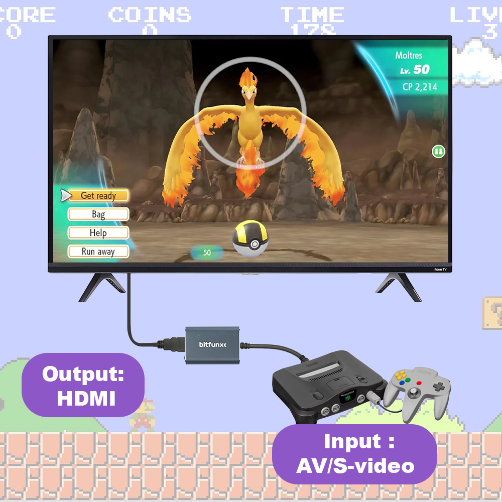 Bitfunx 720P Svideo/AV-HDMI 어댑 - Retro Gaming Unit 리뷰 및 가격