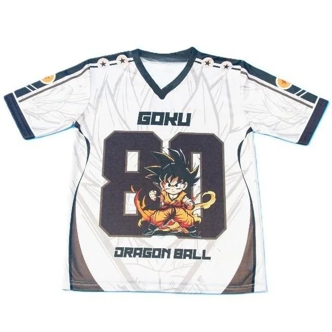 드래곤 볼 키드 고쿠 레트로 게임 V 넥 저지, 남성  - Retro Gaming Jersey 리뷰 및 가격