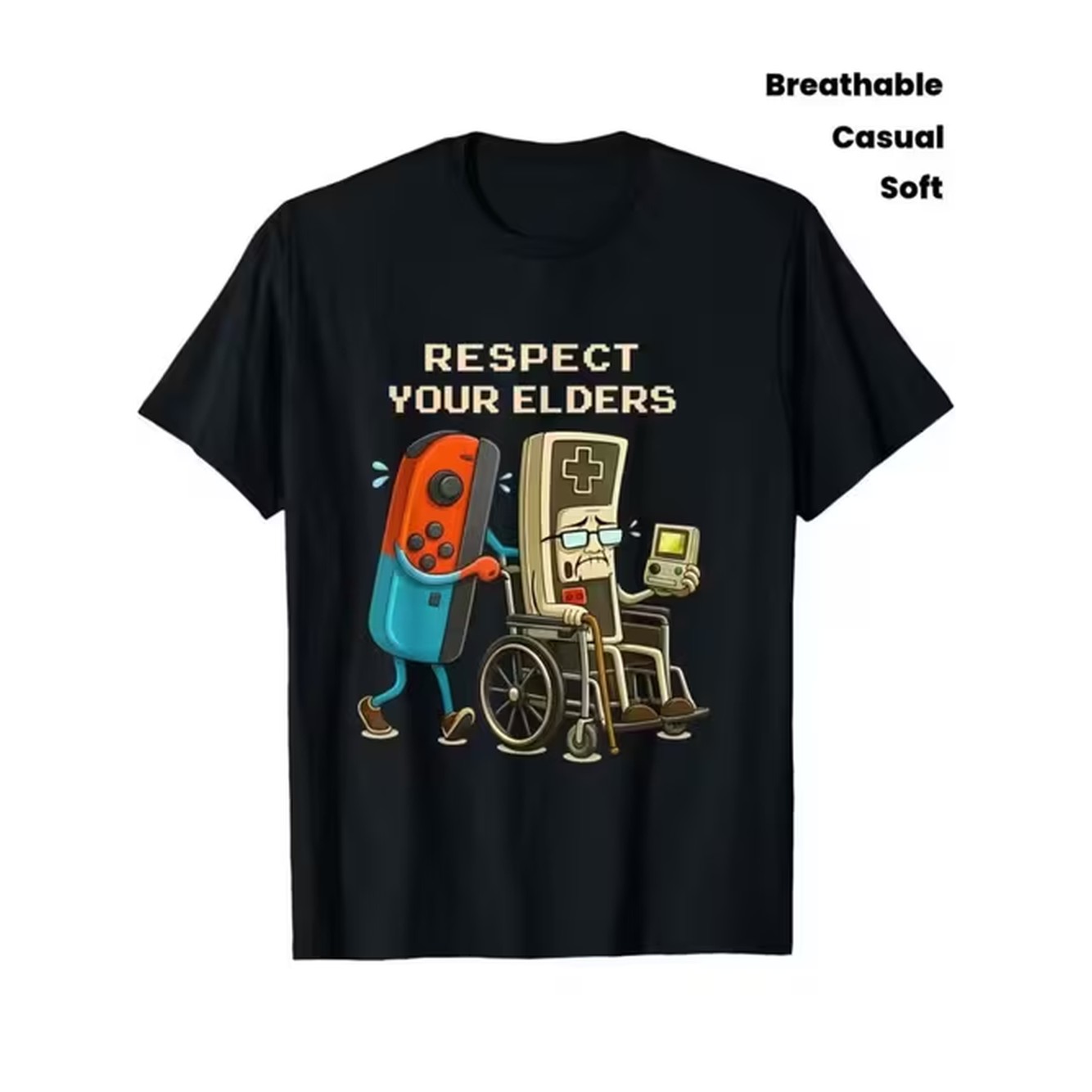 아이템 사진: 남성용 빈티지 게이밍 티셔츠 - 캐주얼  - Retro Gaming T Shirts 리뷰 및 가격