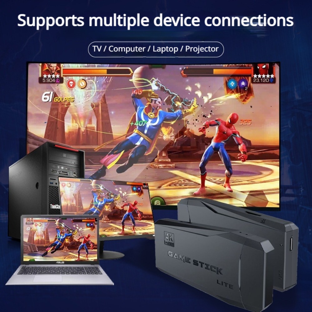 휴대용 4K 레트로 게임 스틱 콘솔, 2개의 무선 컨트 - Retro Gaming Hdmi 리뷰 및 가격