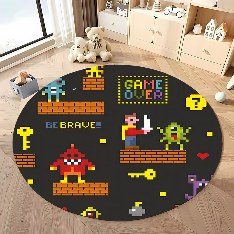 무료 배송! 픽셀화된 레트로 게임용 러그, 아이들 놀이 - Retro Gaming Rug 리뷰 및 가격