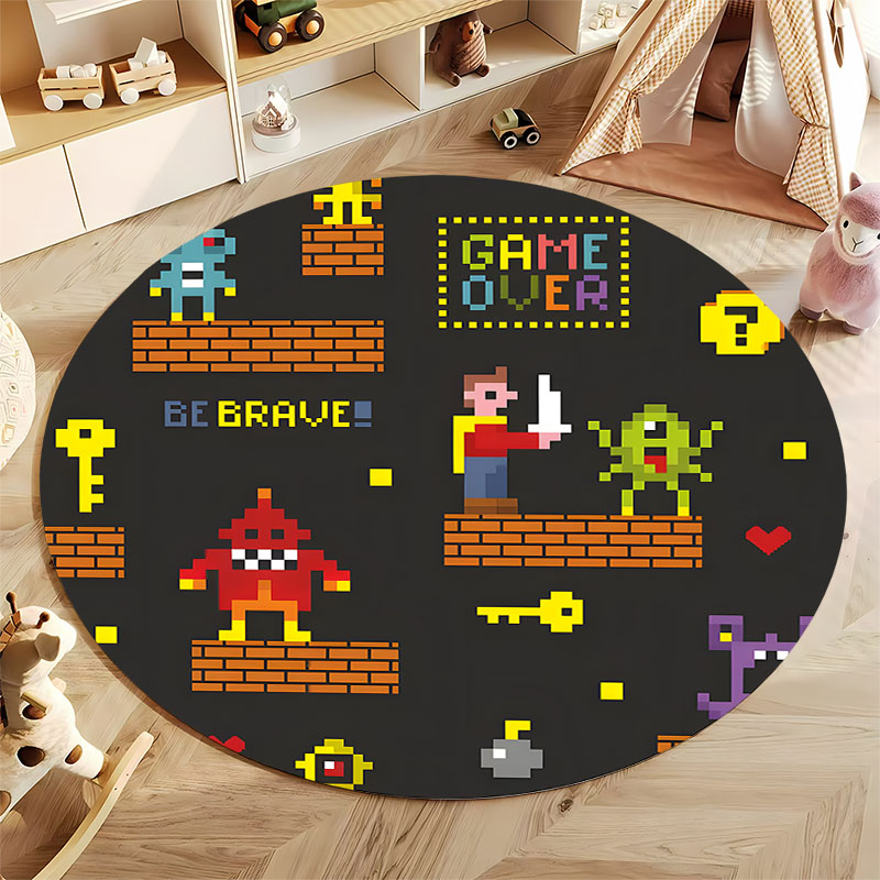 무료 배송! 픽셀화된 레트로 게임용 러그, 아이들 놀이 - Retro Gaming Rug 리뷰 및 가격