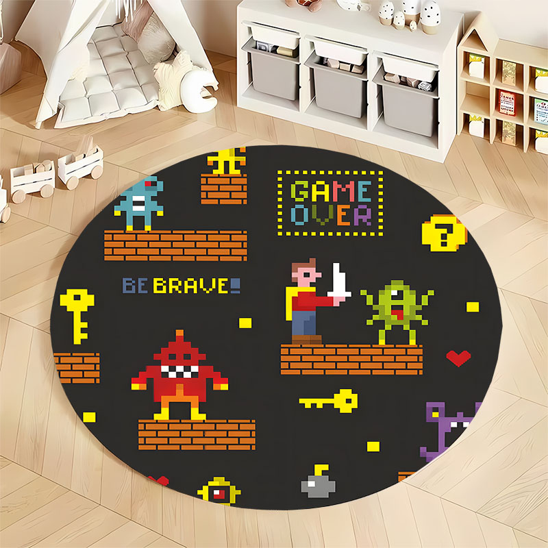무료 배송! 픽셀화된 레트로 게임용 러그, 아이들 놀이 - Retro Gaming Rug 리뷰 및 가격