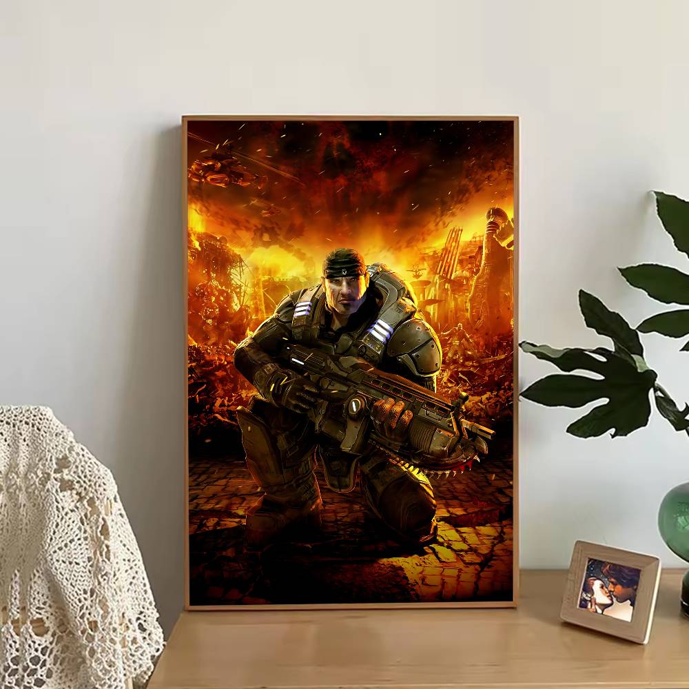 게임 G-Gears of W-War 포스터 레트로 종이 - Retro Gaming Aesthetic 리뷰 및 가격