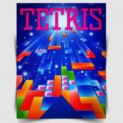 테트리스 금속 간판 - 레트로 포스터 프린트 맨 케이브 - Retro Gaming Us 리뷰 및 가격