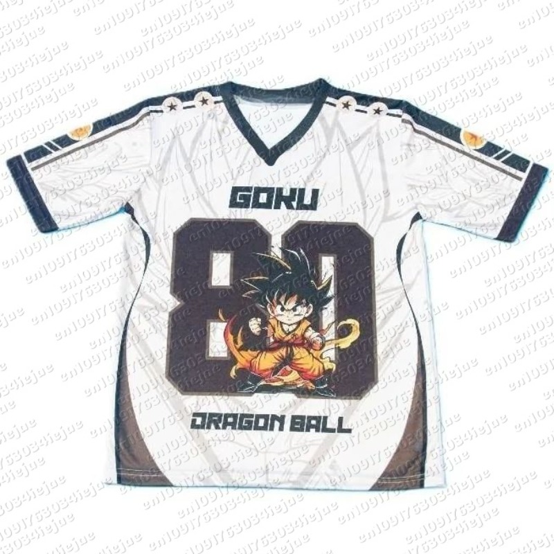 드래곤볼 키드 고쿠 레트로 게임 V넥 저지, 남녀 어린 - Retro Gaming Jersey 리뷰 및 가격