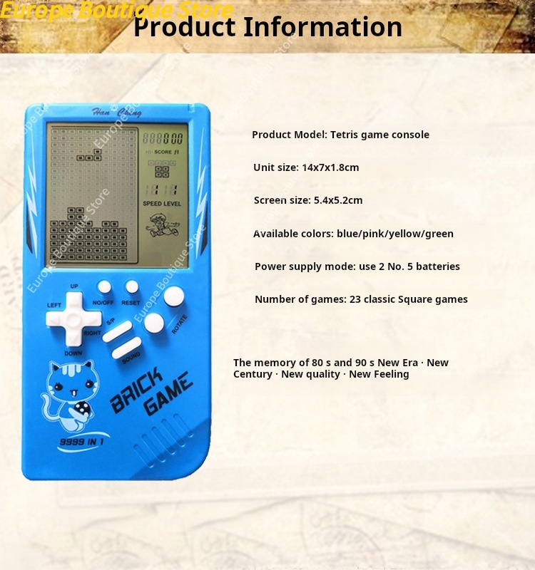 대형 화면 키즈 휴대용 게임 콘솔 레트로 클래식 전자  - Retro Gaming Handheld Console 리뷰 및 가격