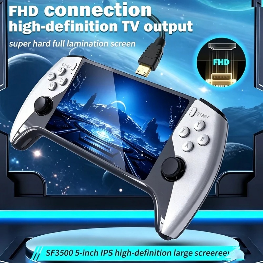 SF3500 5인치 휴대용 게임 콘솔 (PS1, GBA - Retro Gaming Handheld Console 리뷰 및 가격